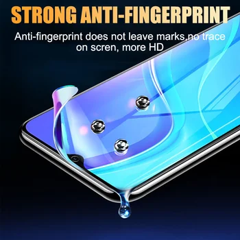 Fuld Beskyttende Glas Til Xiaomi Redmi Note 10 8 7 9s 9 Pro Max antal Hydrogel Film Skærm Protektor Til Redmi 9 Poco X3 NFC Pro Glas