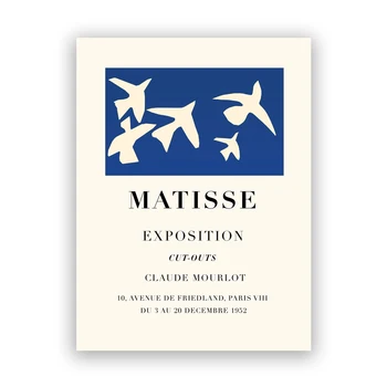 Henri Matisse-Udstilling Af Plakater Og Prints Blå Museum Galleri Væg Kunst, Billeder Lærred Maleri Til Stuen Home Decor