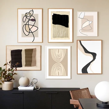 Moderne Minimalistisk Abstrakte Pige Krop Væg Kunst, Lærred Maleri Nordiske Plakater Og Prints Væg Billeder For Living Room Dekoration