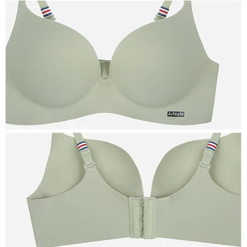 Sexet Sømløse Bh-Sæt for Kvinder Underwear Push-Up Undertøj Sæt Solid farve Komfortable Wire Gratis Kvindelige Top-Bh, Trusser Sæt