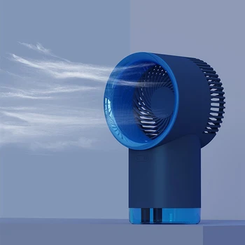 2-i-1-Transportabel Mini Fan Luftfugter en USB-Opladning er Luften Køligere Home Office Desktop Tavs Spray Dug Ventilator