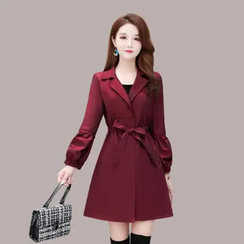 Vindjakke kvinder short 2020 efteråret nye koreanske version løs talje vis tynd mode små tynde frakke frakke
