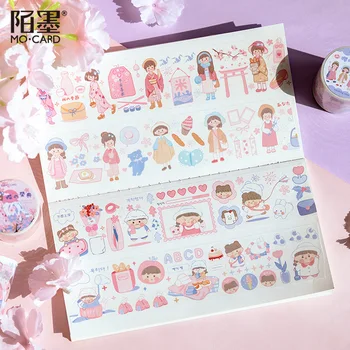10set/1lot Washi Masking Tape Sakura Erindringer Serie Dekorative Lim Scrapbooking DIY Japansk Papir Klistermærker 5M