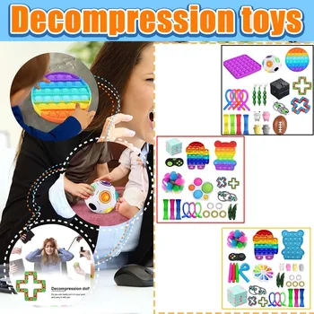 Hot Pille Toy Pack Billige Masse Sensoriske Toy Sæt Stress Relief Legetøj Squishy Autisme, Angst, Stress Relief Dekompression Toy Kit