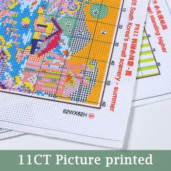 Tiger tælles trykt på stof DMC 14 CT 11CT Cross Stitch kitsembroidery håndarbejde Sæt Hjem Indretning