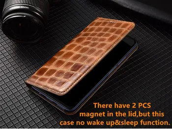 Ægte koskind magnetisk læder tegnebog tilfælde kort lomme hylstre til Motorola Moto Z3 Play/Motorola Moto Z3 Spille telefonen taske capa
