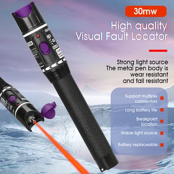 Fiber Optisk Kabel Tester Pen Type Visuelle Fejl Locator for FC/SC/ST