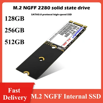 Goldenfir M. 2 NGFF SSD 128GB/256GB/512 GB SATA-III 2280 ssd-Drev på 6 gb/s High-Speed Interne SSD til Bærbar Computer