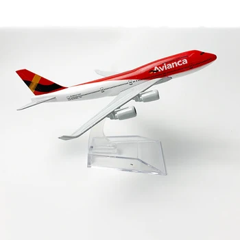 Colobia Airlines, AVIANCA 747 Fly Model 16CM 1:400 fly B747 model med base legering fly fly toy model