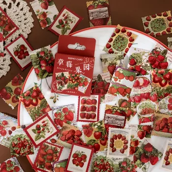 56boxes mærkat decilious Jordbær Frugt Klistermærker Udsmykning DIY Scrapbooking Notebook Papirvarer