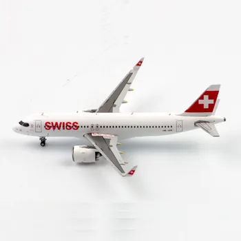 1:400 Skala Schweiz Airways A321NEO Airlines Model med Base Legering Fly Til Samleobjekter Souvenir Show Gave Legetøj