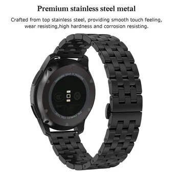 Bands for Galaxy Se 46mm Band Smartwatch 20mm 22mm Rustfri Stål Rem Armbånd til Samsung Gear S3/S2 Grænse Classic