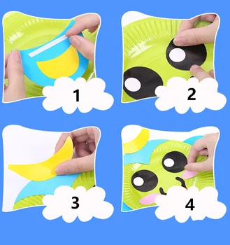 10STK Børn 3D DIY Håndlavet Legetøj Papir Plade Mærkat Materiale EVA Mærkat Børn i Børnehave Kunst Håndværk Pædagogisk Legetøj GYH