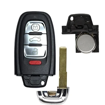 OkeyTech Smart Fjernbetjening Nøgle med Keyless 3/4 Knapper 315MHz/433MHZ/868MHZ 8T0 959 754C for Audi Q5 A4L A5 A6 A7 A8 RS4 RS5 S4 S5