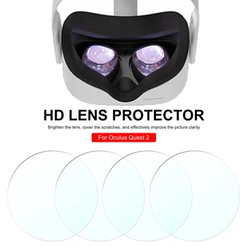 4stk Kamera Linse Film VR-Skærm Beskyttende Film til Øjet Quest 2 VR Headset Hjelm Anti Ridse Linsen Beskytter Tilfælde Dækker