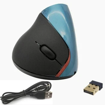 Højre Hånd Ergonomisk Vertikal Trådløs Mus, Computer Gaming Mus 1600DPI 5D USB-Optisk Mus Til Bærbare PC Desktop