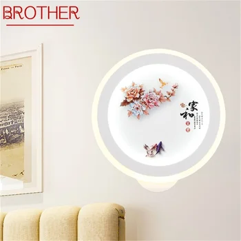 BROTHER væglamper Moderne Kreative Indendørs LED-Mønster Kunst Sconces Lys Til Hjemmet