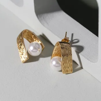 Unisex kunstig perle øreringe stud design-øreringe, smykker til kvinder