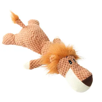 Pet Toy Dyr Form Løve, Elefant Lyd Tygge Tre Farver Interaktivt Legetøj til Kedsomhed Pibende Hund Tygge Legetøj