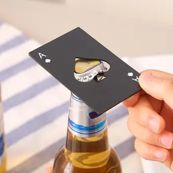1PC Oplukker Mini Kreative Spade Poker Card Personlig Rustfrit Stål Øl Cocktail Oplukker Bar Hjem Forsyninger