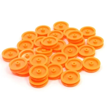 30 Stk 2mm Hul Orange Plastic Skive for DIY RC Toy Bil Fly