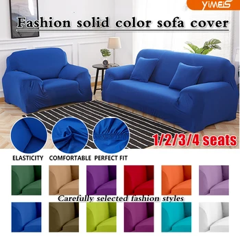 Solid Farve Geometriske Sofa Dække Elastisk Slipcovers Anti-dirty Sofaen Dække Sofa Funiture Dække Håndklæde Alle Wrap