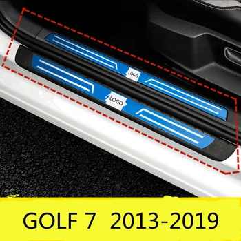 For Volkswagen Golf 7 MK7 2013-2020 genmontering af særlige tærskel strip beskyttelse pedal beskyttelse bil tilbehør