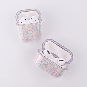 Farverige Kviksand Tilfældet For Apple Airpods 1 2 Candy Trådløs Bluetooth-Hovedtelefon Cover For Apple Airpods Pro Opladning Max Tasker