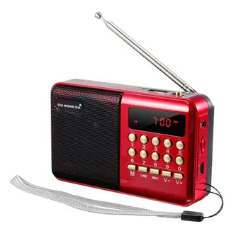 KK11 Mini Bærbar Radio Håndholdt Digital FM, USB, TF MP3-Afspiller Højttaler Genopladelige FM-Radio For De Ældre