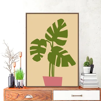 Nordisk Moderne Stil Tegnefilm Dejlige Grønne Planter Ananas Plakater Home Decor Lærred Maleri Print Væggen Billede til stuen