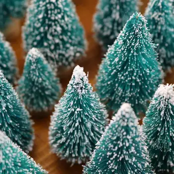 1 stk Mini juletræ Nye År Julepynt Til juletræet Ornament, Dekoration Pine Diy Forsyninger Lille Træ X4V8