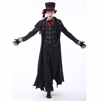 Ny Voksen Vampyr Kostumer Kvinder Herre Halloween Fest Vampire Par Film Cosplay Fancy Tøj Tøj Kjoler