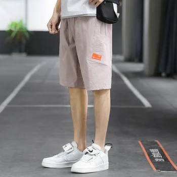 2021 Sommer Bedste Sælgere Tynd Unge Shorts Fashion Brand Ins Sport Casual Bukser Mænds Tendens Løs i Stor Størrelse Capris