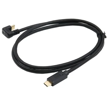 High Speed USB 3.1 4K-60Hz 10Gbps Type-C-mand til Mand-Kabel til Mobiltelefon, Computer 4k-Skærm U-Formet Albue Bil Adapter 0.3 m