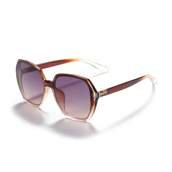 2021 Sekskant Ramme Nye Mode Solbriller til Kvinder Briller Kørsel Overdimensionerede Runde Ansigt Kvinder Solbriller