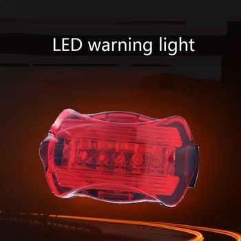 Bremse-Sensing baglygter, Smart Cykel baglygte,Ekstra Lys 5 LED Advarsel Vandtæt Cykel Lommelygte K3NC