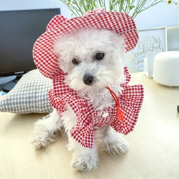 GALAXYDOG Hund Tøj Produkt Plaid Farve solhat Til Lille Hund Hvalp Kat Hele Sæsonen Pet Søde Kostume Pet Tøj, Cool Hat X