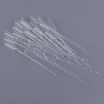 100pcs 1ml Plast Pasteur-Pipette Overføres Pipette Dropper Polyethylen