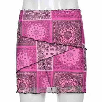 Mode Y2K Æstetiske Søde Mini Nederdele Dame Double Layer Pink Mesh Kawaii Tøj Lav Talje Slank Sexet Sommer Nederdel Harajuku