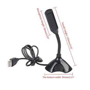 69HA Mini USB-Interface Computer Mikrofon til macbook Bærbare PC Bærbar til Skype KTV Tale Snakker Sang-Spil Optagelse