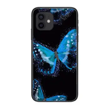 Smuk blomst butterfly søde Stil Telefonen Tilfælde dække For iphone 12 pro max antal 11 8 7 6 s XR PLUS X XS SE 2020 mini black celle, som hun