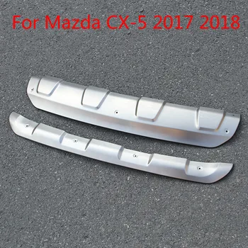 304 Rustfrit Stål Forreste Og Bageste Kofanger Skid Protector Plade Cover Til Mazda Cx-5 2017 2018 2019 2020 Bil Styling