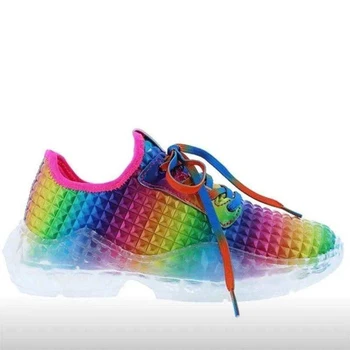 Kvinder, Farverige, Cool Sneaker Damer Snøre Vulkaniseret Sko Casual Kvindelige Fladskærms Comfort-Gå-Sko-Kvinde 2020 Mode