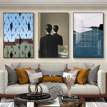 René Magritte Lærred Maleri Surrealisme Klassisk Kunst Plakater og Print Væg Kunst Billede til stuen Home Decor Cuadros