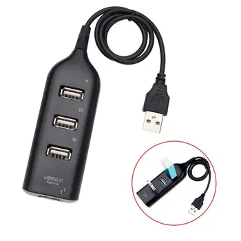 Hi-Speed Hub Adapter USB-Hub Mini USB 2.0 4-Port Splitter Til Bærbare PC, Notebook Modtager computerudstyr Tilbehør