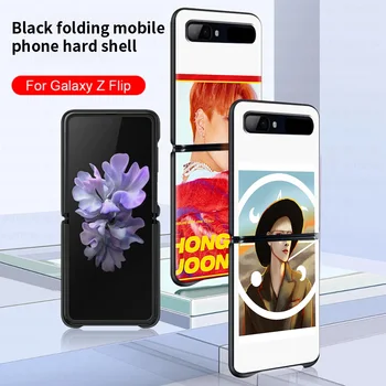 Ateez Hongjoong Blødt TPU Smartphone Sort taske til Samsung Galaxy Z-Flip 5G Tilbage Beskyttende Dække Fundas