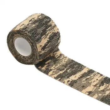 2021 NY Camouflage Ikke-Vævede Selvklæbende Elastisk Bandage 10cm * 4,5 m Camping Bandage Bærbare førstehjælp Værktøj