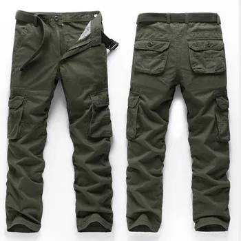 Mænd ' s Cargo Pants Herre Casual Multi Lommer Militære Taktiske Bukser Mænd Outwear Straight bukser Lange Bukser Mænds tøj