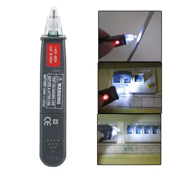 Ny berøringsfri spændingsdetektor / El-Detektor Pen Med LED Light-Knappen AC-Kredsløb & Spænding Af Spænding Tester Pen Kit