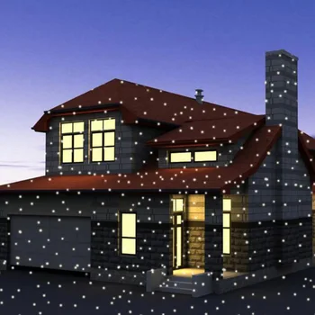Mini Jul Snevejr Projektor Flytte Sne Udendørs Haven Lampe Snefnug Lys For Xmas Party XR-Hot